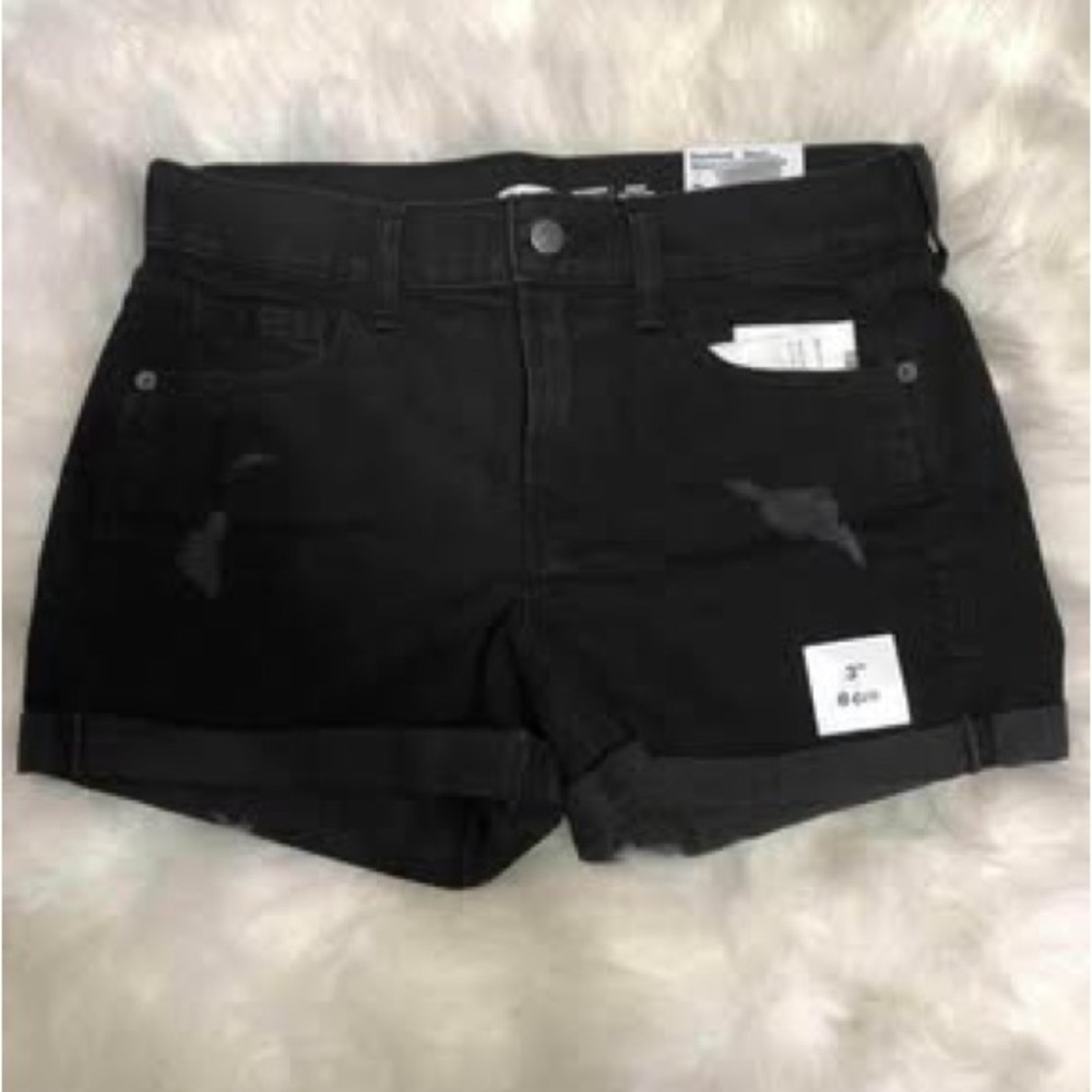 Black Denim Women's Shorts